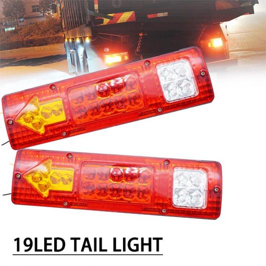 AL 12V 防水 19 LED トラック トレーラー ローリー ブレーキ ストップ ターン テールライト ランプ ライト ボート トレーラー テールライト AL-KK-2746