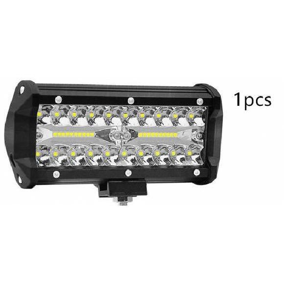 120W 7インチ コンボ LED ライト バー スポット 投光ランプ ビーム 適用: ワーク ドライビング オフロード ボート トラクター トラック 4X4 SUV ATV 12V 24V 1ピース AL-KK-2786 ALの通販は