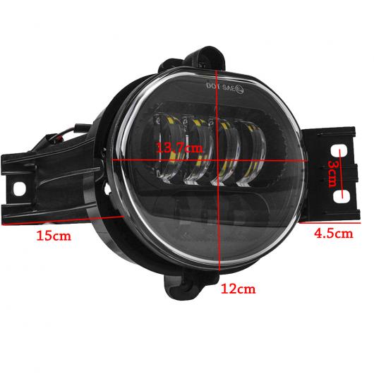 2ピース 63W LED フォグライト 適用: ダッジ・ラム 1500 2002-2008 適用: ダッジ・ラム 2500/3500 2003-2009 フォグランプ PASING ライト ブラック・シルバー AL-KK-2809 AL_4