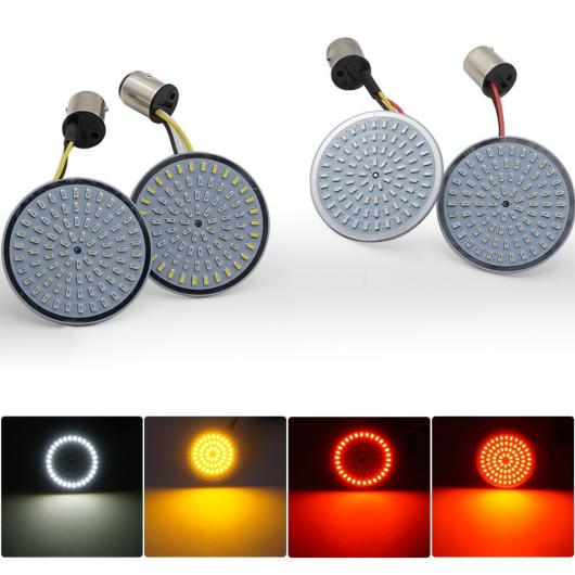 オートバイ バレット LED ウインカー インジケーター ライト ランプ + レンズ カバー 適用: ツーリング スポーツスター XL グライド ダイナ ソフテイル 1セット AL-KK-2827 2輪 AL_2