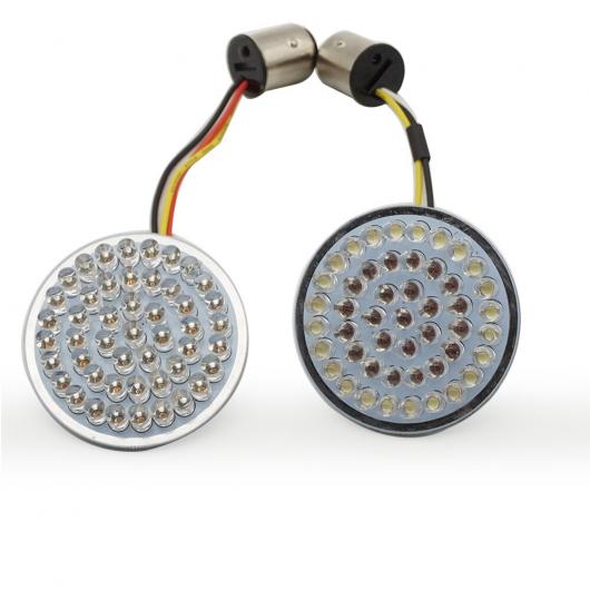オートバイ バレット LED ウインカー インジケーター ライト ランプ + レンズ カバー 適用: ツーリング スポーツスター XL グライド ダイナ ソフテイル 1セット AL-KK-2827 2輪 AL_3