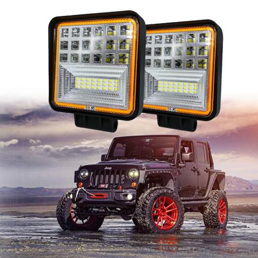 4インチ 126W LED ワーク ライト 10 30V 12V 6000K フォグ ドライビング ライト 適用: オフ-ロード トラック ボート ライト アセンブリ 1ペア AL-KK-2836 AL 15,870円