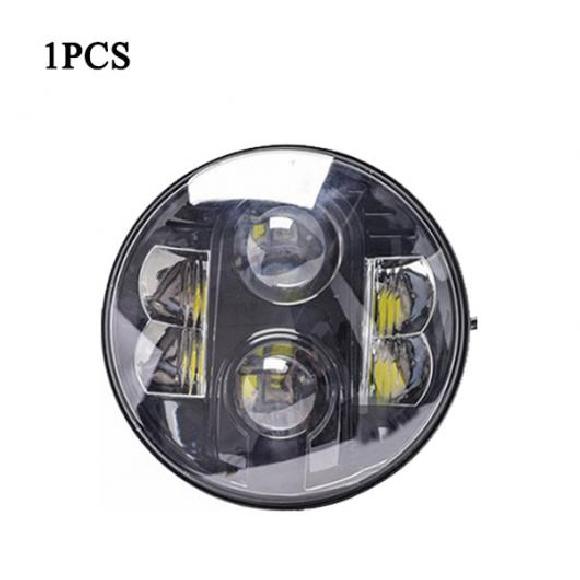 7インチ ヘッドライト 80W H4 LED プロジェクター ヘッドライト DRL12V ハイ ロー ビーム 適用: アーバン ニーヴァ 4X4 ジープ/JEEP JK オートバイ ブラック 1ピース AL-KK-2837 ALの通販は