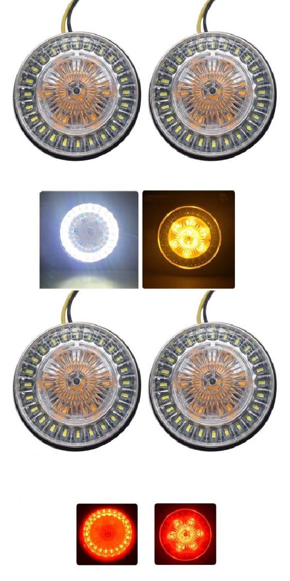 2ピース 2 バレット 1157 LED ターンシグナルライト 適用: ツーリング エレクトラ TRI グライド スポーツスター ソフテイル 2ピース ホワイト イエロー・2ピース レッド レッド AL-KK-2890 2輪 ALの通販は