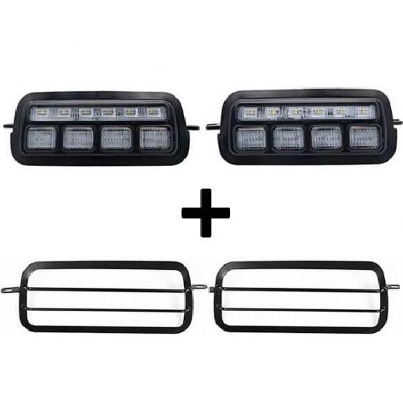 1セット 適用: ラーダ/LADA ニーヴァ 4X4 ライト DRL LED ライト ランニング ウインカー アクセサリー スタイリング チューニング ライト プロテクター カバー 1セット ライト カバー AL-KK-2903 ALの通販は 28,180円