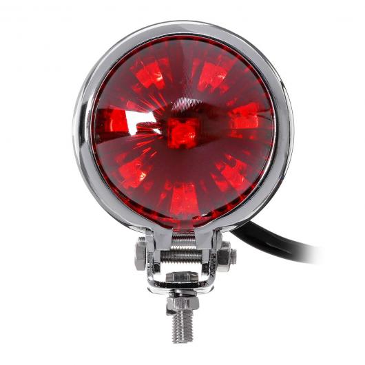 ユニバーサル オートバイ レッド 12V 15W LED 調整可能 カフェ レーサー スタイル ストップ テールライト モーターバイク ブレーキ リア ランプ テールライト 適用: オール ブラック AL-KK-2951 AL_2