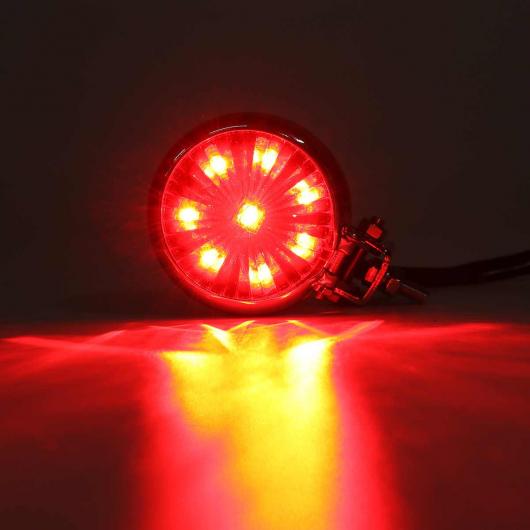 ユニバーサル オートバイ レッド 12V 15W LED 調整可能 カフェ レーサー スタイル ストップ テールライト モーターバイク ブレーキ リア ランプ テールライト 適用: オール ブラック AL-KK-2951 AL_3