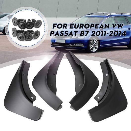 AL 当てはめる: VW パサート B7 ヨーロッパ操作手順 2011-2014 もの狂わしい 下げ翼 スプラッシュ かばい立て 下げ翼 マッドガード どろ除け マッドフラップ 2012 2013 AL-KK-2953