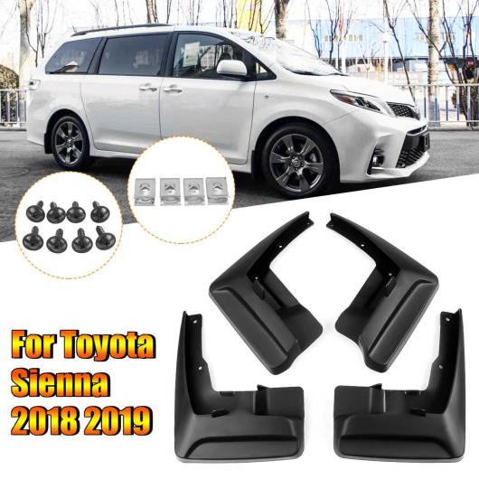 マッドガード 適用: トヨタ シエナ 2018 2019 フェイスリフト モデル マッド フラップ スプラッシュ ガード マッドフラップ フェンダー アクセサリー AL-KK-2982 AL