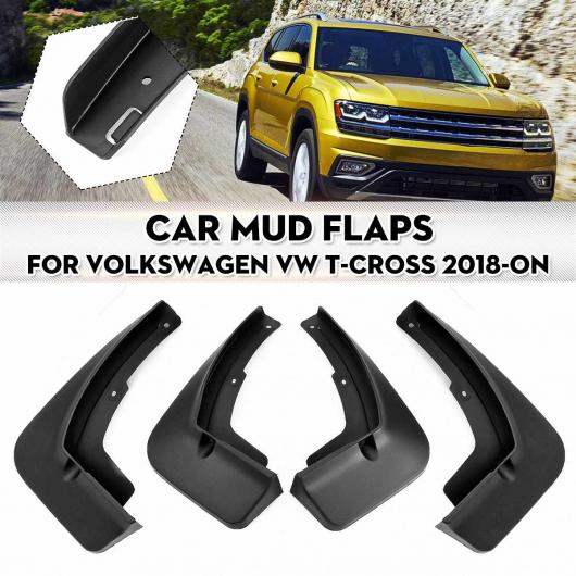AL マッド フラップ 適用: VW T-クロス 2018 2019 2020 マッドガード マッドフラップ フェンダー スプラッシュ ガード フロント リア AL-KK-3003