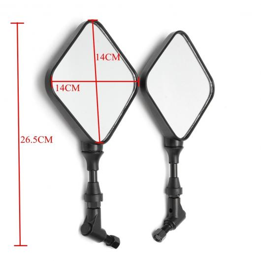 2輪 AL ブラック デュアル スポーツ オートバイ ミラー サイド ミラー 適用: スズキ DR 200 250 DR350 350 DRZ 400 650 DR650 AL-KK-3054の通販は