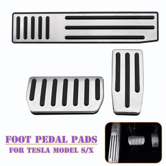 滑り止め フット ペダル フット レスト パッド キット 適用: テスラ/TESLA モデル S モデル X 2012 2013 2014 2015 2016 2017 2018 AL-KK-3484 AL