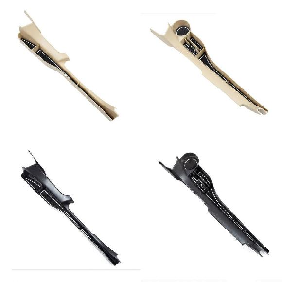 適用: トヨタ プラド 120 FJ120 2003-2006 2007 2008 2009 カーシート ギャップ ポケット ホルダー ストレージ ポーチ 電話 パース コイン キー ベージュ 左〜ブラック 右 AL-KK-3566 AL