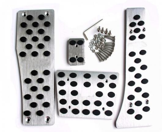 適用: メルセデス-ベンツ W204/C-クラス/E-クラス/S-クラス/GLK/SL/CLS/GLC/SL/SLK AT フューエル ブレーキ フット レスト ペダル パッド アルミ 合金 ペダル AL-KK-3574 AL