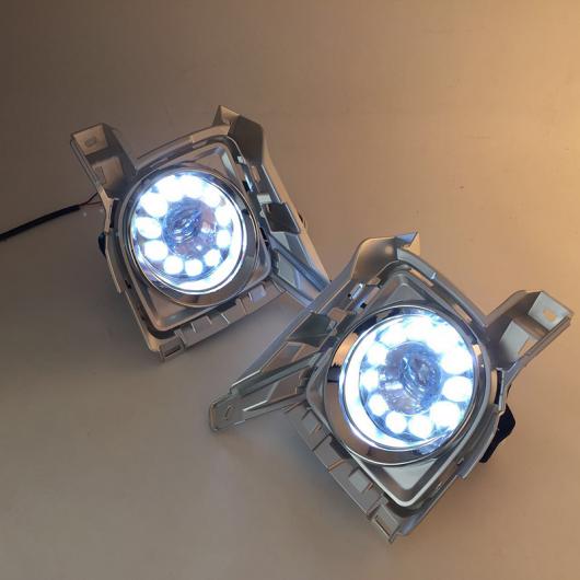 2ピース LED DRL デイタイム ランニング ライト フォグライト キット 適用: トヨタ ランドクルーザー FJ200 2013 2014 2015 AL-KK-3620 AL