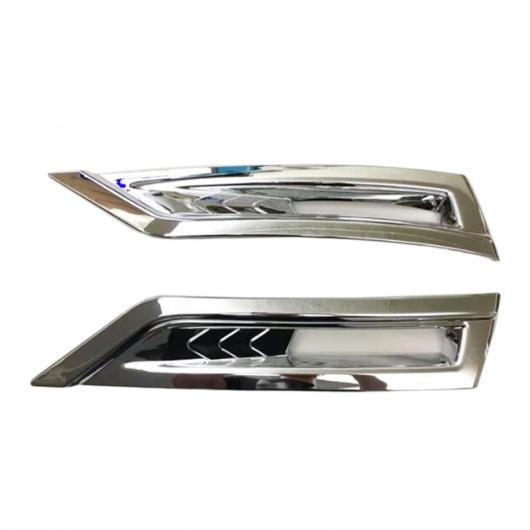 適用: 日産 キックス 2017 2018 ABS クローム フロント フォグライト ランプ ストリップ フレーム カバー 2PC AL-KK-3687 AL
