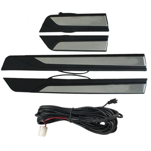 適用: ホンダ シビック 2016 2017 アクセサリー LED オート ドア シル プロテクター イルミネーション シルズ スカッフ プレート AL-KK-3747 AL