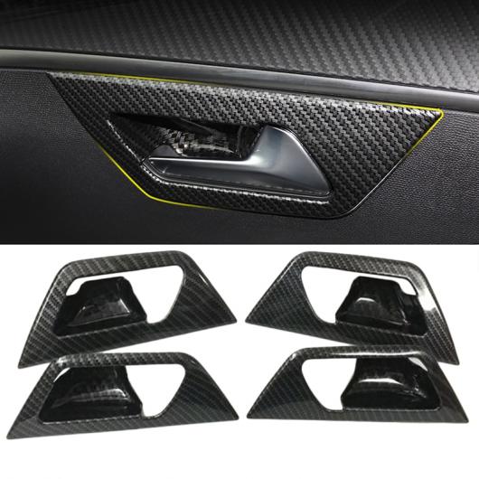 4ピース インテリア ドア ハンドル ボウル カバー 装飾 トリム フレーム スパンコール 適用: プジョー/PEUGEOT 5008 2017 2018 AL-KK-3816 ALの通販は