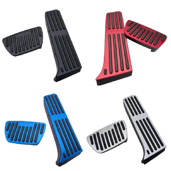 アクセサリー 適用: トヨタ カムリ AT 2018 アルミ アクセル ガス ブレーキ ペダル パッド ステッカー スタイリング プレート パッド カバー ブラック〜シルバー AL-KK-3883 ALの通販は 9,457円