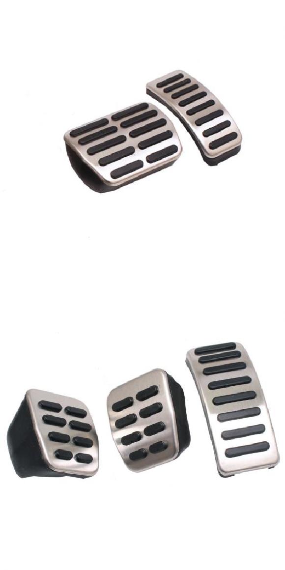 AL ステンレス スチール フットレスト サポート ペダル キャップ 適用: VW アウディ/AUDI セアト シュコダ ポロ VW ゴルフ 4 ボーラ ビートル RSI GTI R32 AT 2ピース・MT 3ピース AL-KK-4188