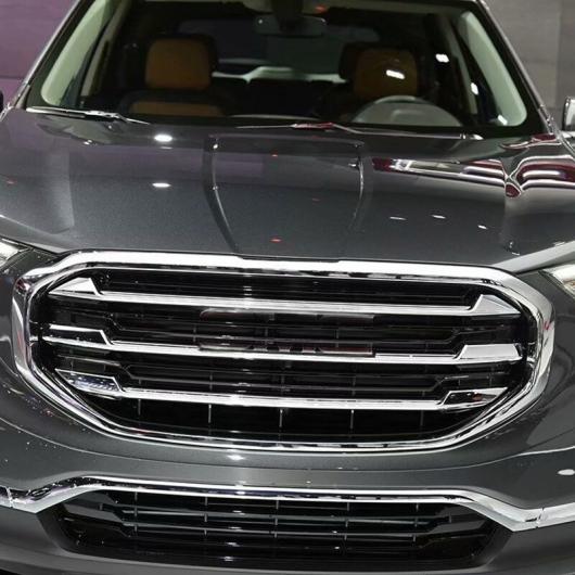 グリル オーバーレイ フロント グリル トリム カバー 適用: GMC テレイン 2018 2019 フロント フード ミドル ビレット メッシュ 水平 トリム AL-KK-4229 AL_3