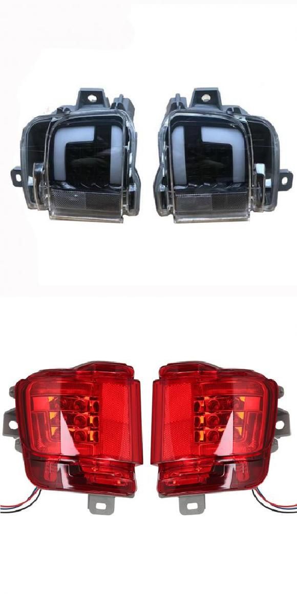 当てはめる: トヨタ 地びたクルーザー 200 FJ200 LC200 2016 2017 2018 2019 2020 後押し うしろ側 尻っ方 LED バンパー うち切り 立ちふさがる 駈けっくら ともし火 フォグライト 黒いこと・赤いこと AL-KK-4240 AL