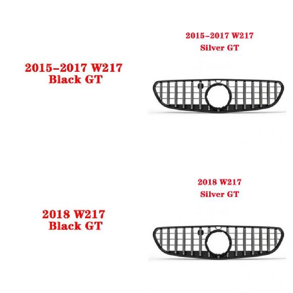 AL ABS プラスチック GT フロント グリル ミドル グリル 適用: メルセデスベンツ X SLK SLC SL S-クーペ R172 R230 R231 W217 C217 スタイル 5〜スタイル 8 AL-KK-4373
