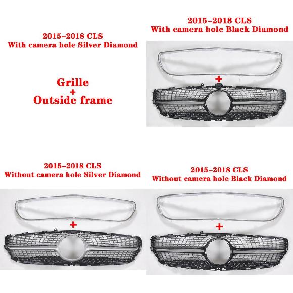 AL フロント グリル CLS260 CLS300 CLS320 CLS350 CLS400 ミドル グリル 適用: メルセデスベンツ スタイル 13〜スタイル 16 AL-KK-4376
