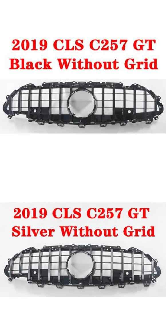 AL ミドル グリル 適用: メルセデスベンツ CLS クラス C257 2019 + ABS プラスチック フロント グリル GT バーチカル バー スタイル 1・