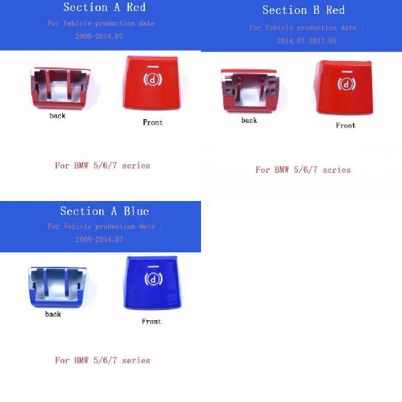 AL エレクトロニック ハンドブレーキ P ボタン オート パネル プラスチック ブラック キャップ スイッチ 適用: BMW セクション A レッド〜セクション A ブルー AL-KK-4429の通販は