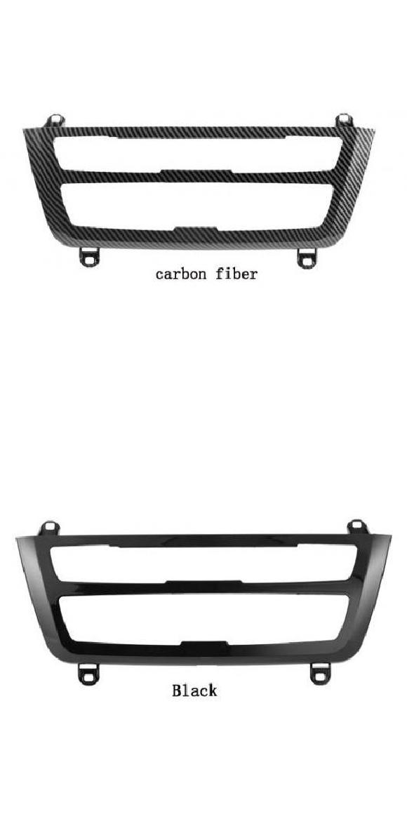 AL LCI ラジオ トリム LED センター コンソール AC パネル ライト ブルー オレンジ 2 色 装飾 ライト 適用: BMW 3シリーズ F30 F35 カーボン調・ピアノブラック AL-KK-4538