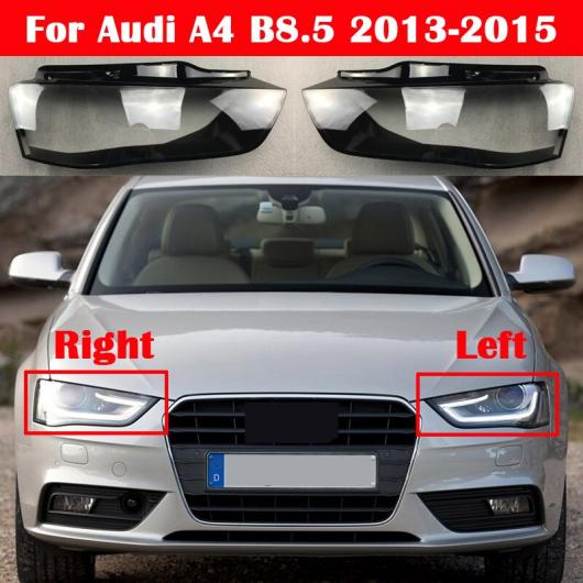 AL フロント ヘッドライト カバー 適用: アウディ/AUDI A4 B8.5 2013-2015 ヘッドランプ クリア ランプシェード ランプ ライト レンズ ガラス シェル 左右 AL-KK-4579