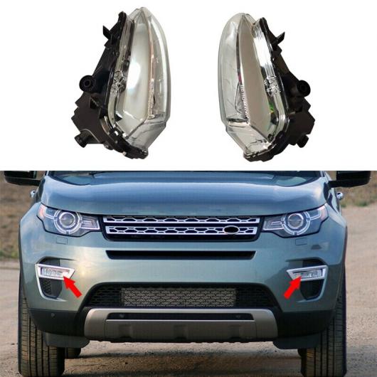 1ペア フロント バンパー LED ライト フォグランプ 左/右 適用: ランド ローバー/ROVER ディスカバリー スポーツ 2015-2019 LR077887/LR077888 AL-KK-5369 AL