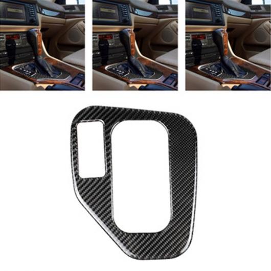 AL 装飾 フレーム カーボンファイバー ギア シフト ノブ パネル ステッカー トリム 適用: BMW 5シリーズ E39 98-05 カーボン調 AL-KK-6404