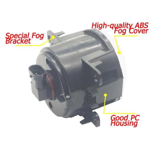2ピース 9LED フォグライト ランプ 適用: ホンダ シビック X セダン サルーン 2016 2017 2018 2019 H11 12V ハロゲン フォグライト DRL タイプD AL-KK-6679 AL_3