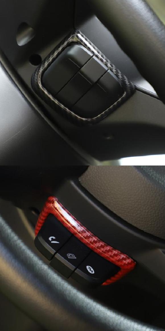 1ピース ABS オート インテリア ステッカー 電話 ボタン フレーム トリム カバー 適用: スズキ ジムニー 2019 カーボンファイバー ブラックカーボン・レッドカーボン AL-KK-6818 AL 13,150円