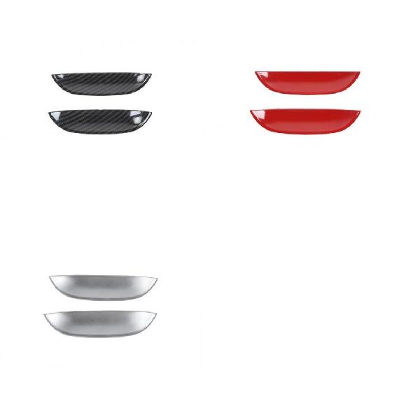 ドア ハンドル/アウター ドア ボウル 適用: ダッジ/DODGE チャレンジャー 2015-2020 エクステリア アクセサリー スタイリング デコレーション ステッカー カーボン調〜シルバー AL-KK-7192 AL