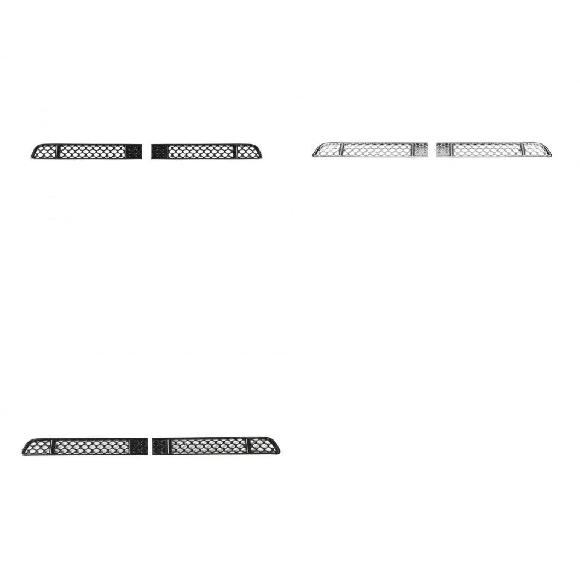 フロント メッシュ グリル 装飾 カバー 適用: ジープ/JEEP レネゲード 2019 2020 インテリア アクセサリー デコレーション スタイリング ABS クローム ブラック〜カーボン調 AL-KK-7269 ALの通販は 7,715円