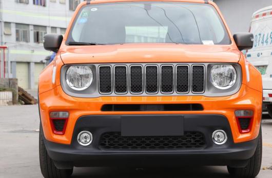 フロント ウインカー ライト トリム フレーム 適用: ジープ/JEEP レネゲード 2019 2020 エクステリア アクセサリー 装飾 ステッカー ABS レッド レッド〜カーボン調 AL-KK-7270 AL_4