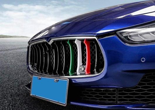 フロント グリル 装飾 モールディング クローム グリル トリム カバー 適用: マセラティ/MASERATI ギブリ 2014-2017 エクステリア アクセサリー マセラティ/MASERATI 3ピース マルチ AL-KK-7275 AL