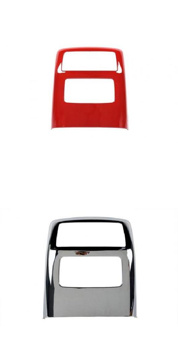 適用: シボレー/CHEVROLET シルバラード 2010-2017 リア エキゾースト 通気口 パネル インテリア アクセサリー カーボンファイバー レッド クローム レッド・クロム AL-KK-7553 ALの通販は内装