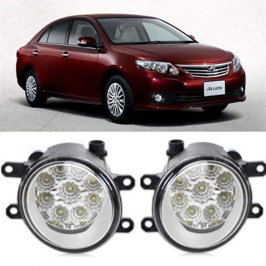 適用: トヨタ アリオン T260 2010-2016 9LED チップ LED フォグ ヘッド ランプ H11 H8 12V 55W ハロゲン フォグライト タイプE AL-KK-7682 AL_2
