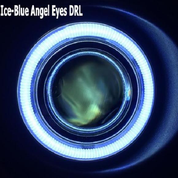 適用: フォード/FORD フィエスタ 2008-2012 3in1 DRL イエロー ハロゲンバルブキット レッド エンジェルアイ〜アイスブルー エンジェルアイ シルバー フォグ カバー AL-KK-7738 AL