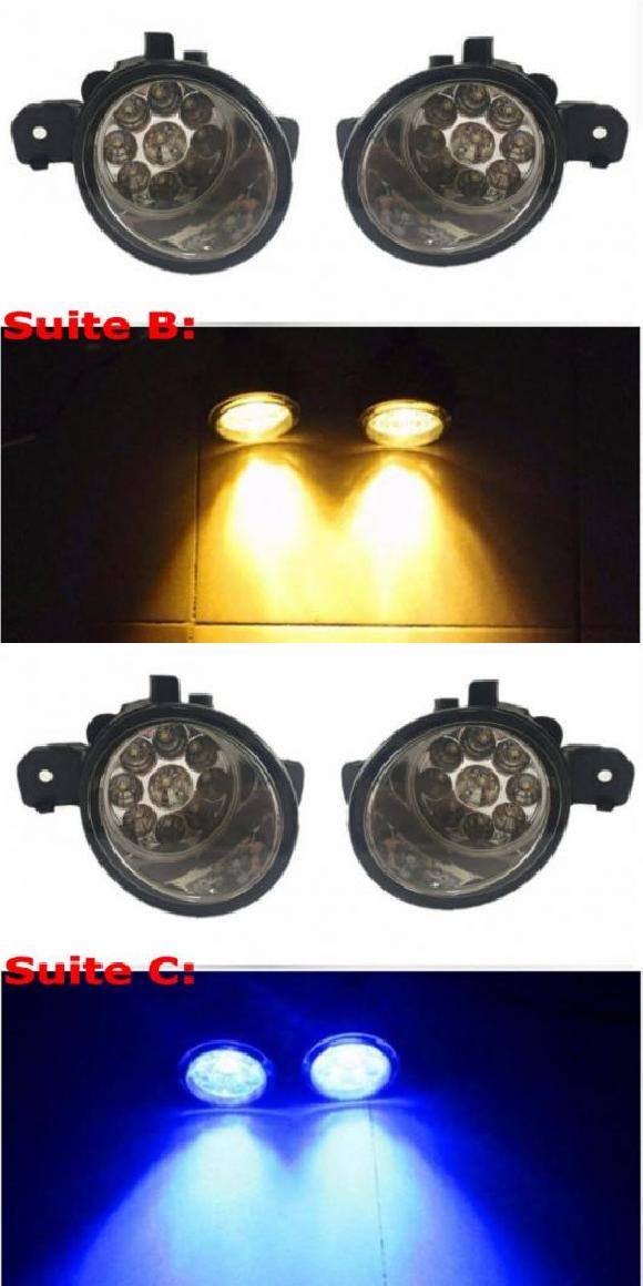 適用: ルノー/RENAULT クリオ シンボル 2001-2008 9LED フォグライト H11 H8 12V 55W ハロゲン LED フォグ ヘッド ランプ タイプB・タイプC AL-KK-7840 ALの通販は