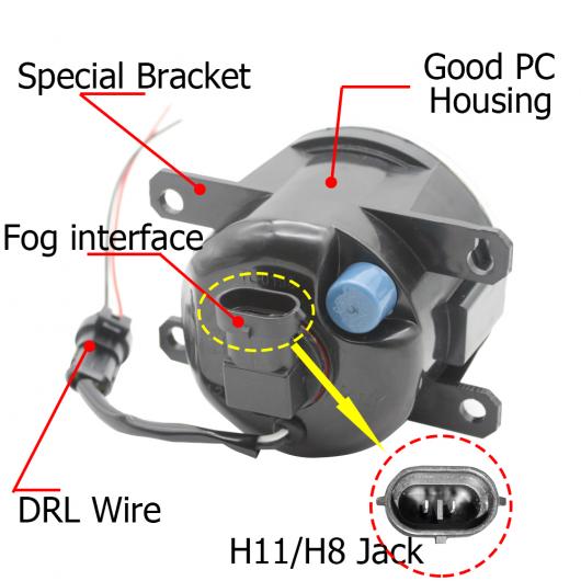 LED フォグライト 適用: スバル アウトバック 2010 2011 2012 US-SPEC LED エンジェルアイ DRL カットラインレンズ ホワイト エンジェルアイ AL-KK-7928 AL_2