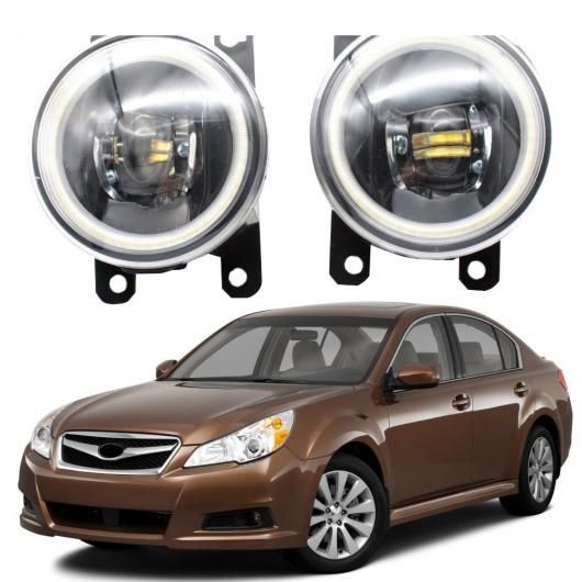 LED フォグライト 適用: スバル レガシィ 2010 2011 2012 2013 2014 LED エンジェルアイ DRL カットラインレンズ ホワイト エンジェルアイ AL-KK-7930 AL