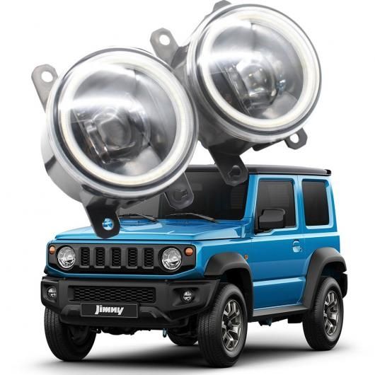 LED エンジェルアイ DRL 適用: スズキ ジムニー 2018 2019 2020 JB43 ジムニー 1998-2017 カットラインレンズ フォグライト ホワイト エンジェルアイ AL-KK-7947 ALの通販は