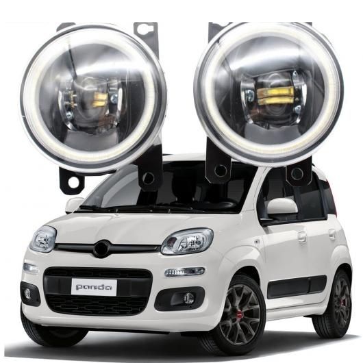 LED エンジェルアイ DRL 適用: フィアット/FIAT パンダ 319 2012 2013 2014 2015 2016 2017 2018 カットラインレンズ フォグライト ホワイト エンジェルアイ AL-KK-7965 AL 27,447円