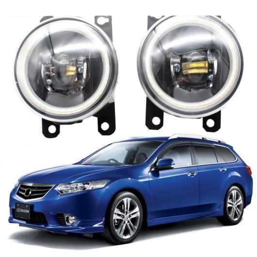 LED エンジェルアイ DRL 適用: ホンダ アコード VIII アキュラ/ACURA TSX 2011-2014 フォグライト カットラインレンズ ホワイト エンジェルアイ AL-KK-7973 ALの通販は