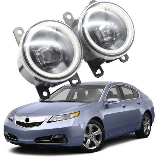 LED エンジェルアイ DRL 適用: アキュラ/ACURA TL UA8 UA9 フェイスリフト 2012 2013 2014 フォグライト カットラインレンズ ホワイト エンジェルアイ AL-KK-7995 AL